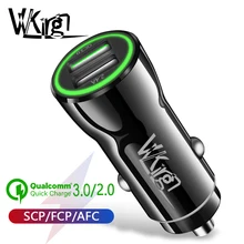VVKing 5А быстрое автомобильное зарядное устройство Quick Charge 3,0 Для Xiaomi iPhone huawei LG SONY samsung AFC FCP QC3.0 зарядка 2USB двойная автомобильная зарядка