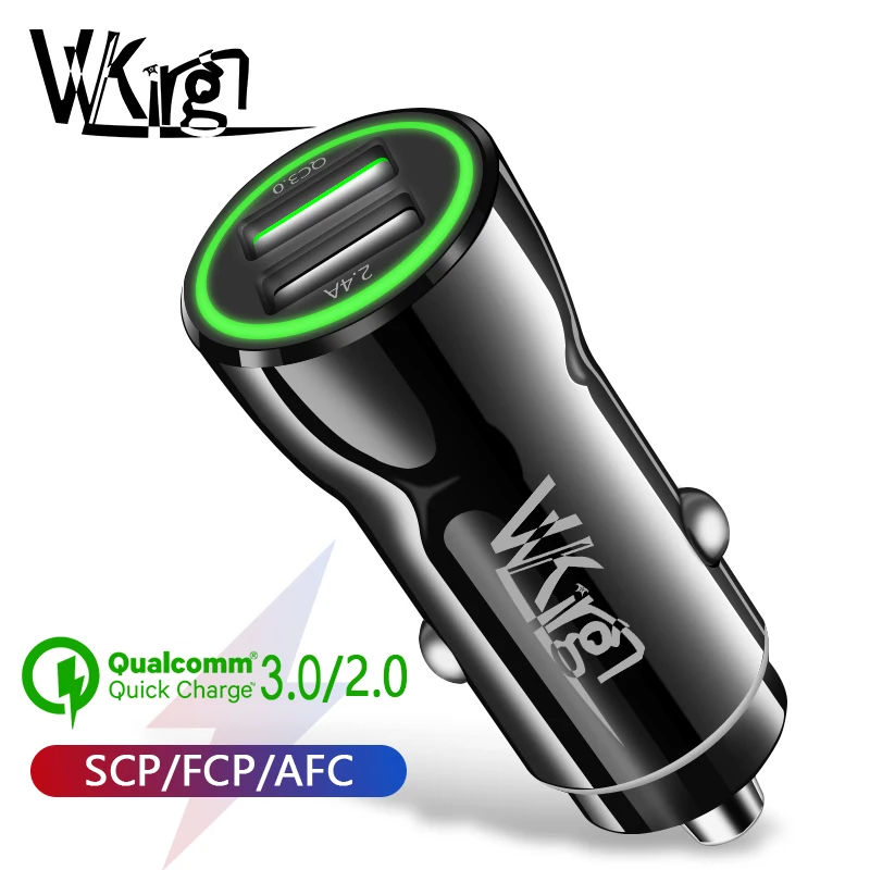 VVKing سريعة تهمة 3.0 2.0 USB سيارة شاحن سامسونج Xiaomi فون هواوي P30 برو QC3.0 QC2.0 سريع سيارة شحن الهاتف شاحن