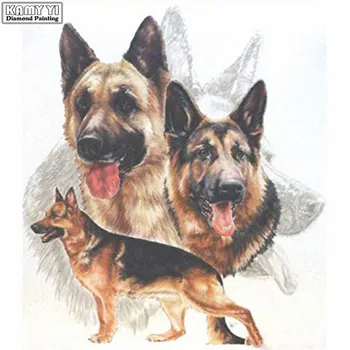 

Full Square Diamond Painting Dog German Shepherd 5D Diy Diamond Embroidery Home Decoration Picture Mosaic Rhinestone