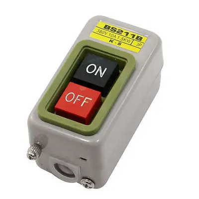 

Самоблокирующийся металлический кнопочный переключатель питания 380 В 10 А