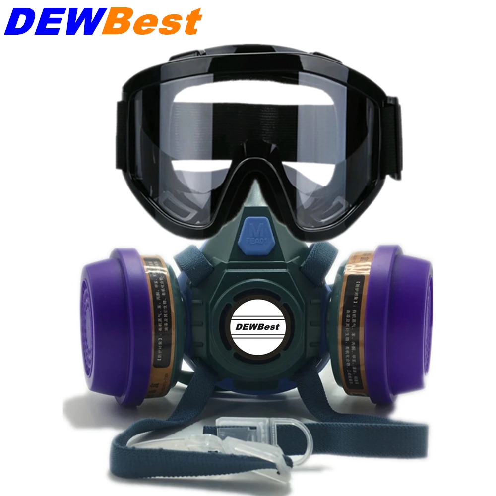 DEWBEST 6021XHS699 of Reusable Respirator Mask/ Gas Mask Portable