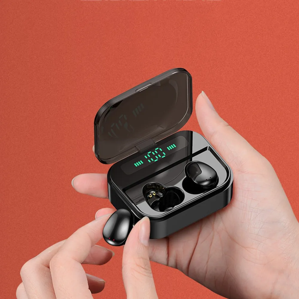 

Bluetooth 5.0 Wireless Earphones TWS Noise Reduction 3D Stereo Earbuds With Mic 3600mAh Charging Case Phone charging Power Bank