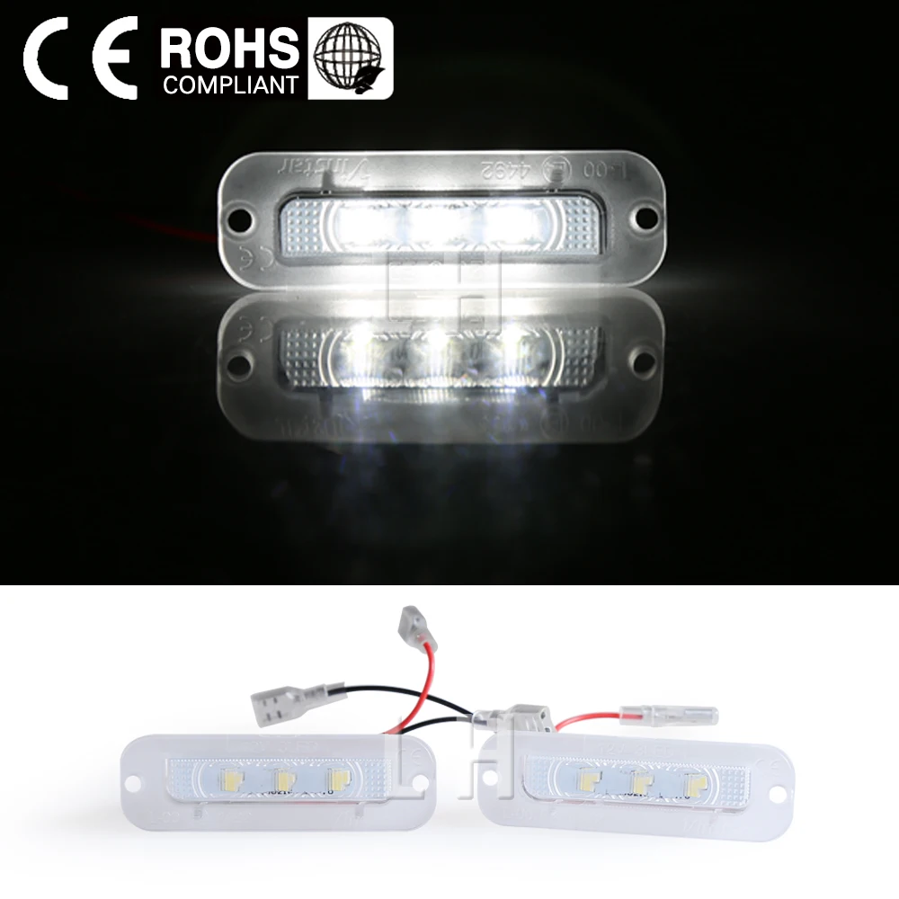 2x новые белые светодиодные номерные знаки для Benz W463 G Class G500 G550 G63 AMG G65 1990 2012|Фара