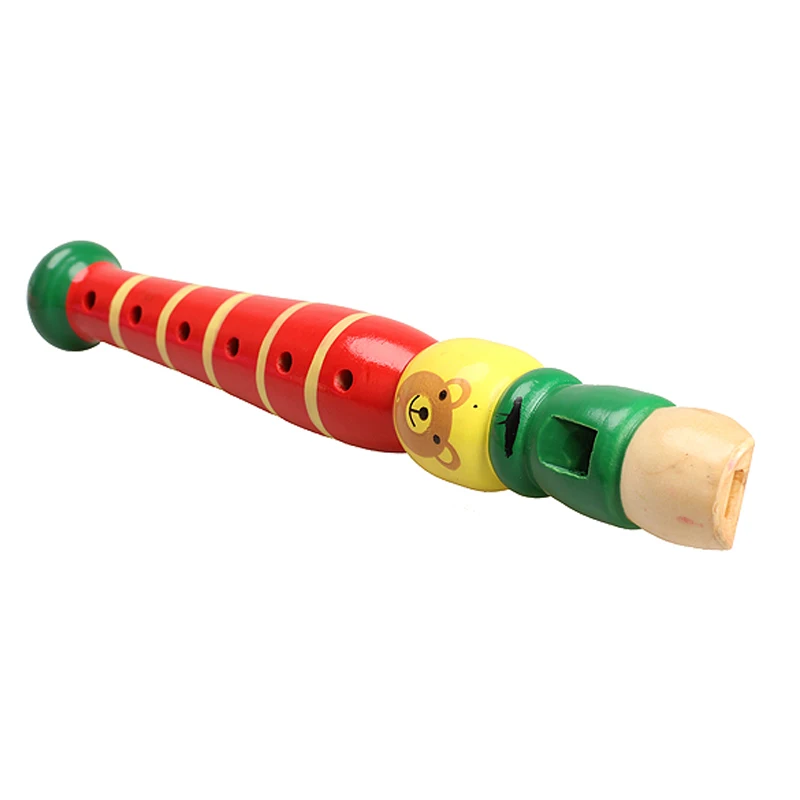 Plastic Wooden Piccolo FluteEarly Educational Musical Instrument Toys
