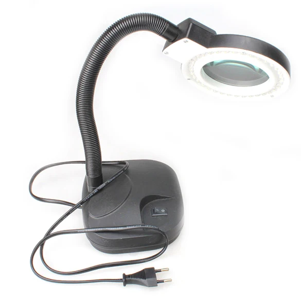 High Quality Magnifying Glass LED Light Lamp Desk Magnifying LED Table Light Magnifier