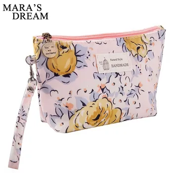 

Mara's Dream Women Cosmetic Cases Portable waterproof canvas Women bag fashion printing Multifunction Women wash bag storage bag