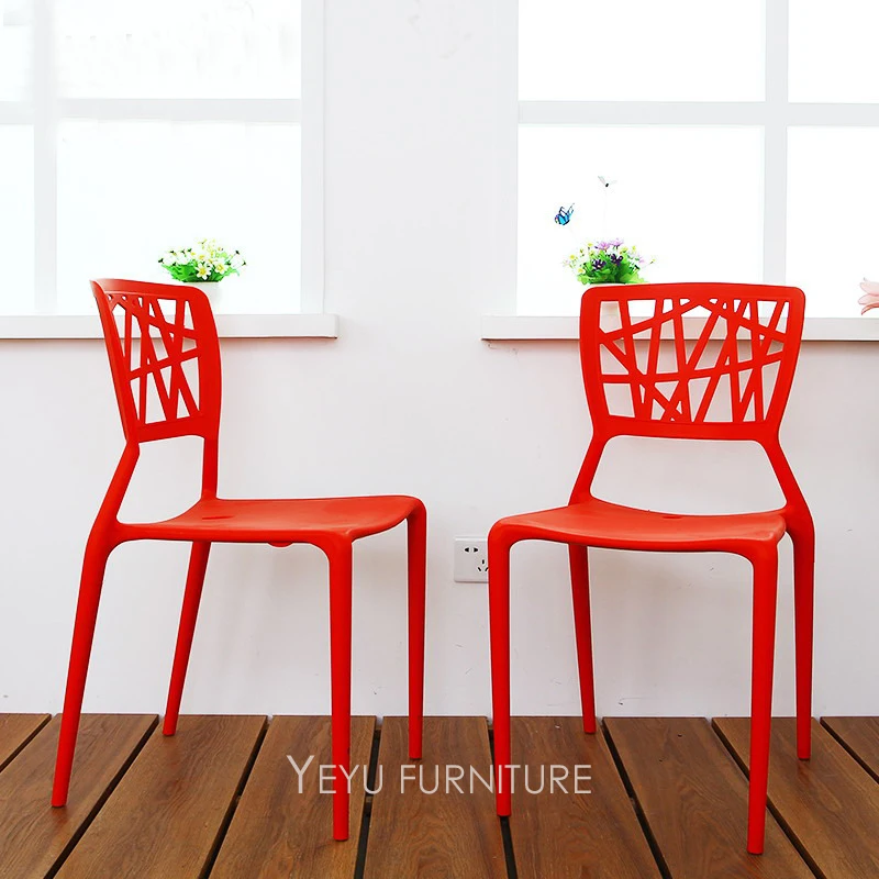 modern design stackable plastic dining chair stack fashion outdoor