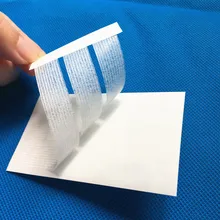 1/4 дюйма x 4 дюйм(ов) оказания первой медицинской помощи первой помощи Клейкие ленты кожи Синтетическое закрытие волос полосы 6 каждый упакован