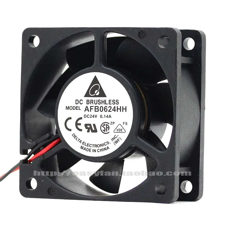 

NEW DELTA AFB0624HH 6025 24V 0.14A 6cm high air volume ball bearing frequency cooling fan