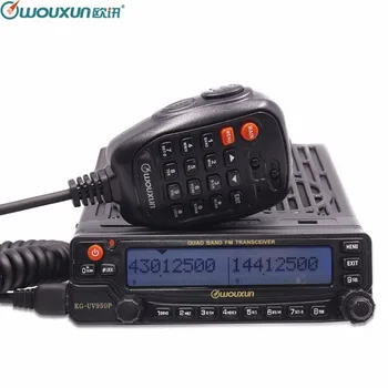 

Wouxun KG-UV950P Quad Bands Transmission Eight Bands Reception High Power Output Mobile Transceiver With Multi Functions Radio