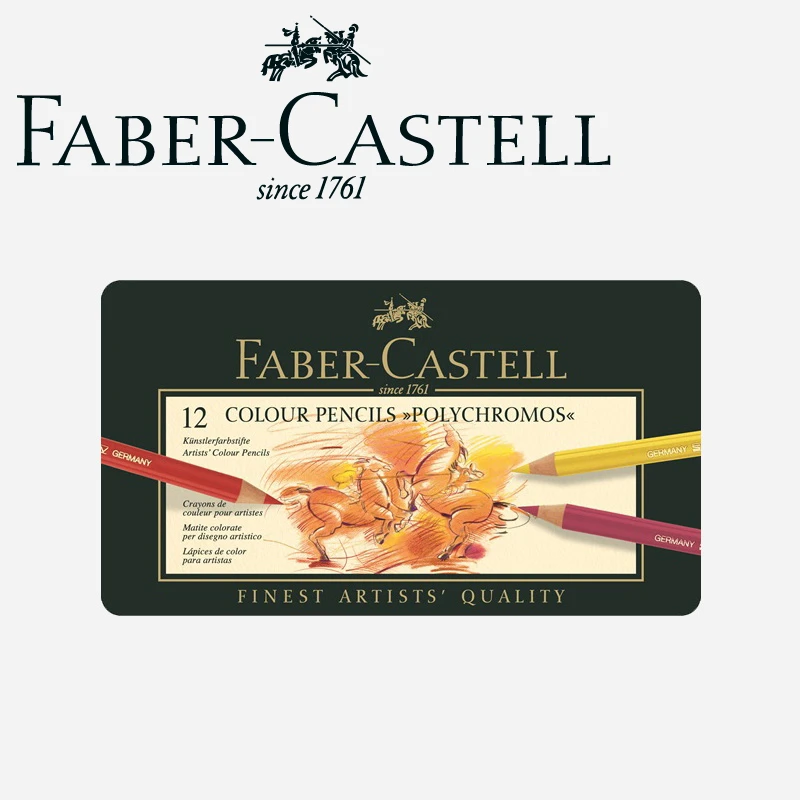 

FABER-CASTELL Oily Color Pencils Professional Drawing Colored pencil Soluble Color pencil Art pencils set School Supplies