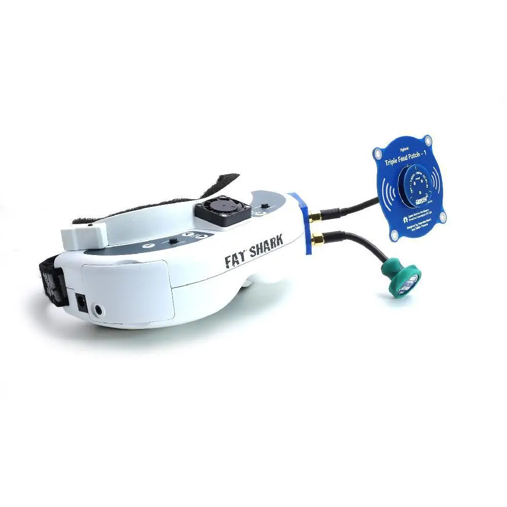 

Triple Feed Patch-1 5.8G 9.4dBi Omni Directional Antenna Transmitter Receiver Antenna for Fat Shark FPV Video Glasse ZK30