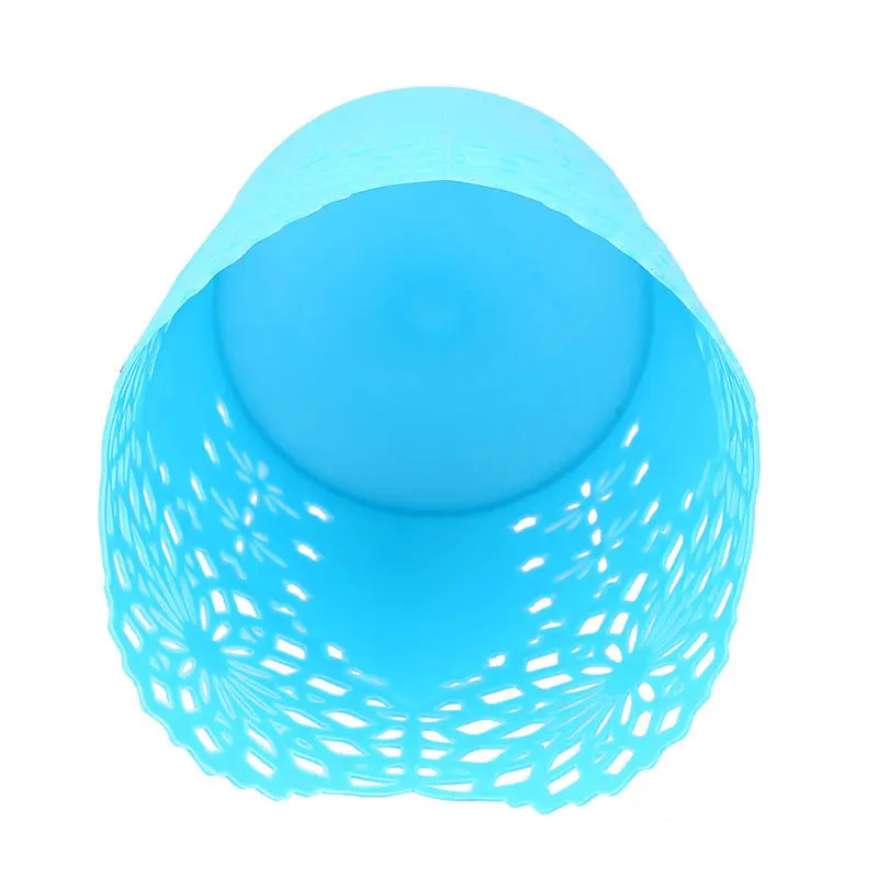 Storage Basket Desktop Storage Basket Plastic Hollow Cutter Basket Storage Box Flower Pen Pot Makeup Brush Holder Baskets