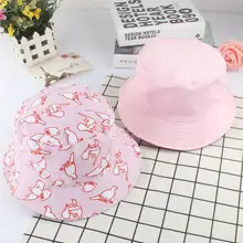 Двусторонняя Кепка с изображением голубя, ведра, кота, тигра, модная кепка s Gorros, мужская летняя Панамская Кепка, Рыбацкая Панама, розовая Кепка