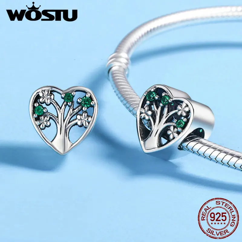 Бусины из серебра 925 пробы в виде дерева жизни и сердца|tree of life bead|bead treesilver charms beads |