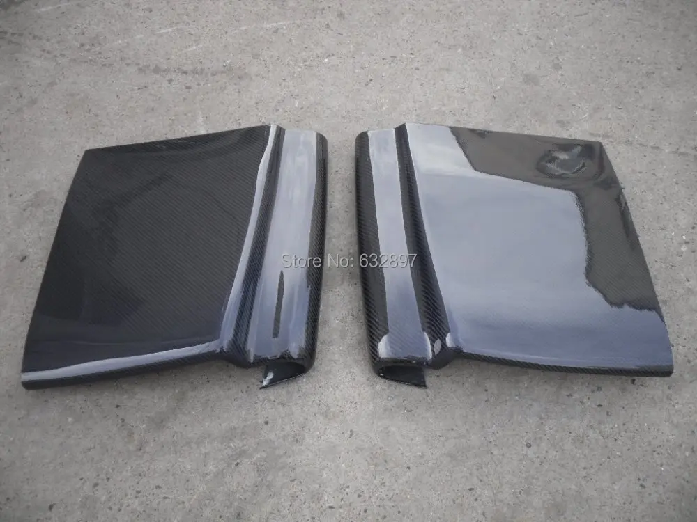 Varis Style Universal Carbon Fiber Rear Bumper Side Diffuser in