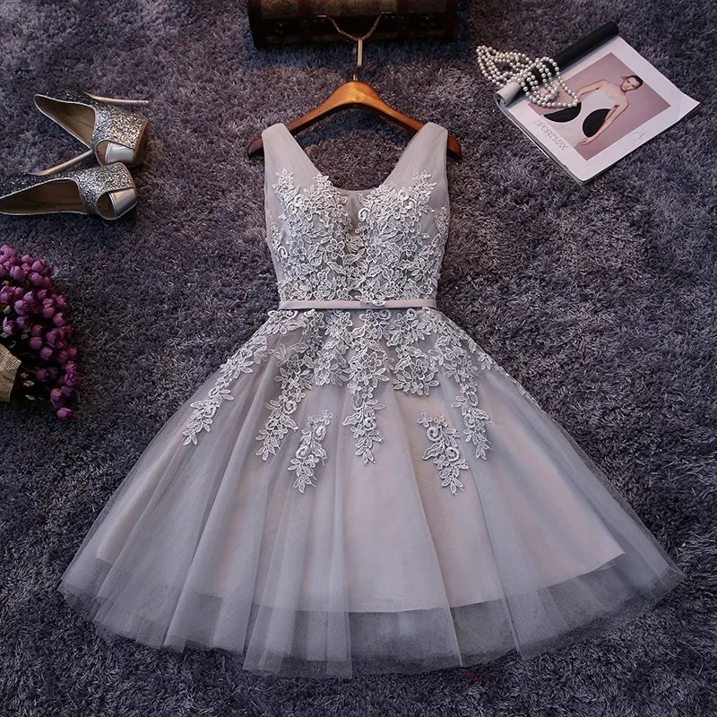 Vestido De noche corto De encaje con cuello en V, De fiesta, gran oferta - AliExpress Bodas y eventos