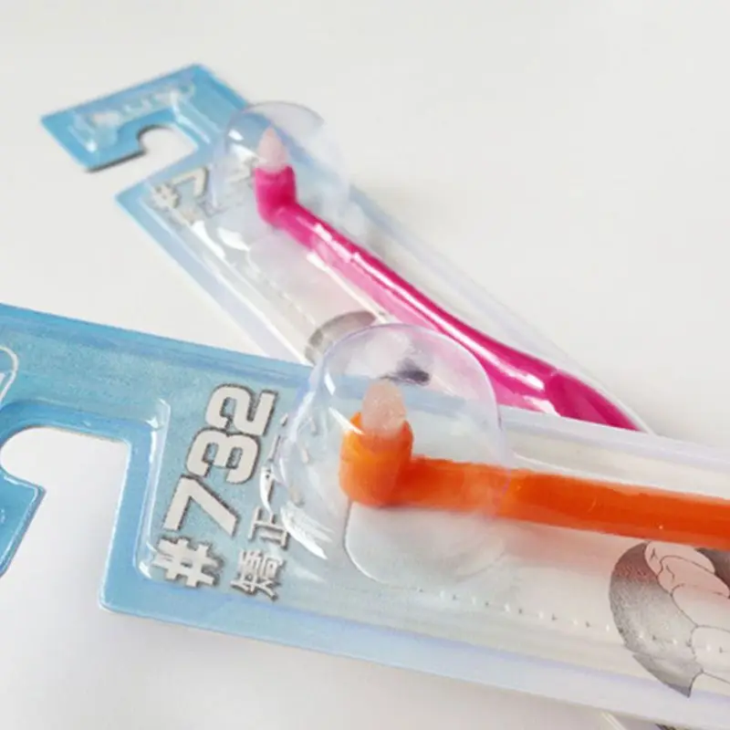 Один компактный межзубные промежутки кисть конические отделкой Зубная щётка Портативный пятна Ластик Plaque Remover чистка зубов инструмент
