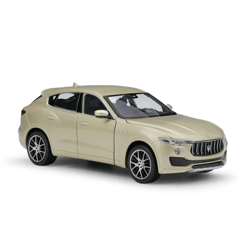 WELLY 1:24 Maserati Levante моделирование сплав модель автомобиля ремесла украшения коллекция игрушка инструменты подарок - Цвет: Золотой