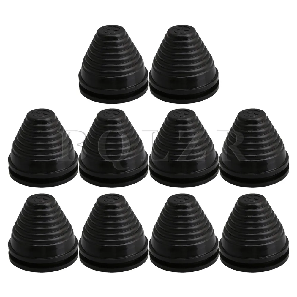 Beste BQLZR 40mm Groef Dia Zwarte Toren Vorm Rubber Bedrading Draad Grommets Pakkingen Protector Ring Home Improvement Pack van 10