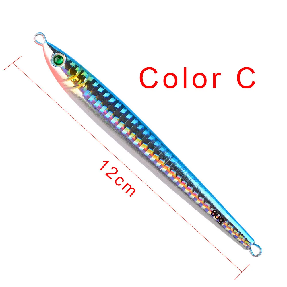 1 шт 7g/10g/17 г/40 г/60 г металлический крючковый лов свинцовых сплавов, рыболовная приманка искусственная приманка рыболовные блестки воблер, твердая приманка