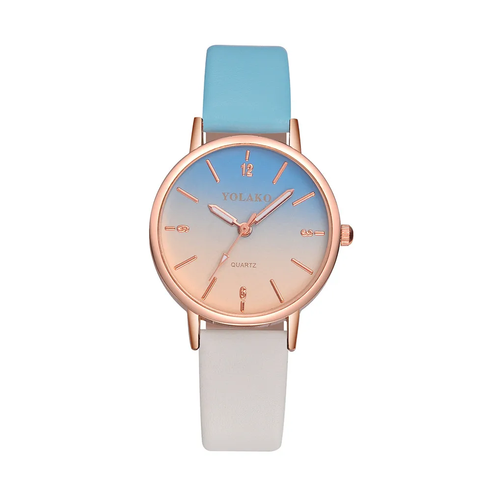 

Hot Sale Elegant Women Fashion Clock Ladies Casual Quartz Leather Strap Scale Dial Wristwatch Dress Gift Relojes Para Mujer@50
