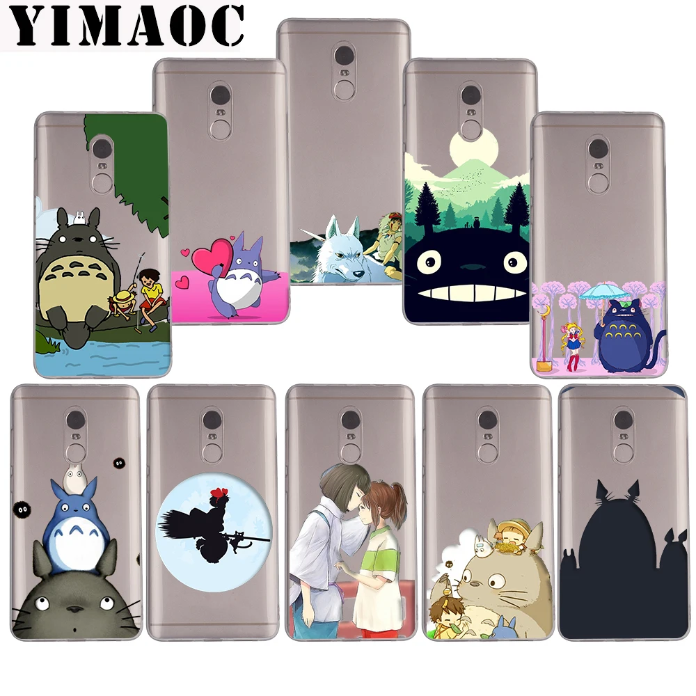 

YIMAOC Butterfly Totoro Scenery Soft Case for Xiaomi Mi a1 a2 f1 6 8 lite se mix 2s Redmi 5 6 6a S2 Plus 5A Note 5 6 Pro 4 X
