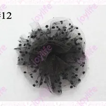 500 шт., 3 дюйма, модная пачка и органза, изысканные банты для волос, разноцветные бант для волос для девочек, клипсы