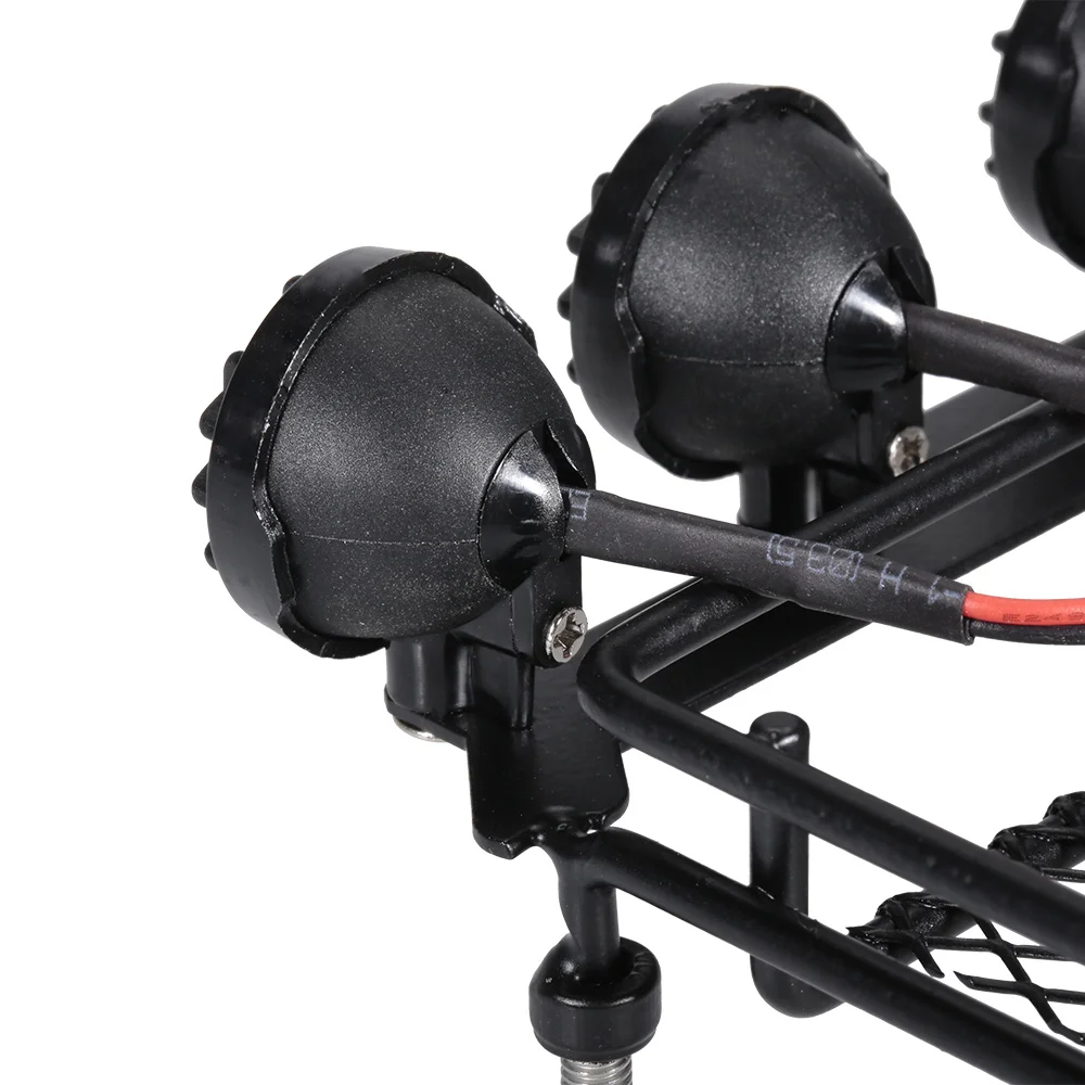 RC Car 110 Roof Rack Luggage Carrier Led Light Bar for Short-Course Cars Crawler HPI TAMIYA CC01 AXIAL SCX10 RC4WD D90 REDCAT (6)