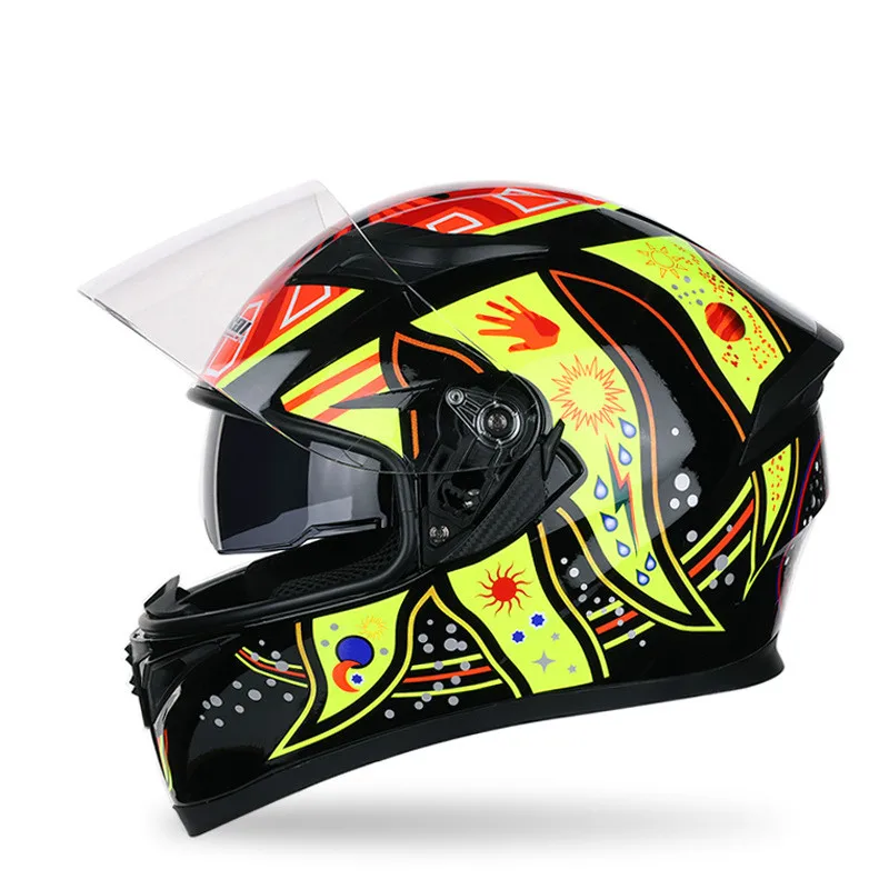 

Motorcycle Helmets Men's Women's Cool Helmets Full Face Helmet Anti-fall Racing Helmet For Four Seasons For Unisex Size M-XXL