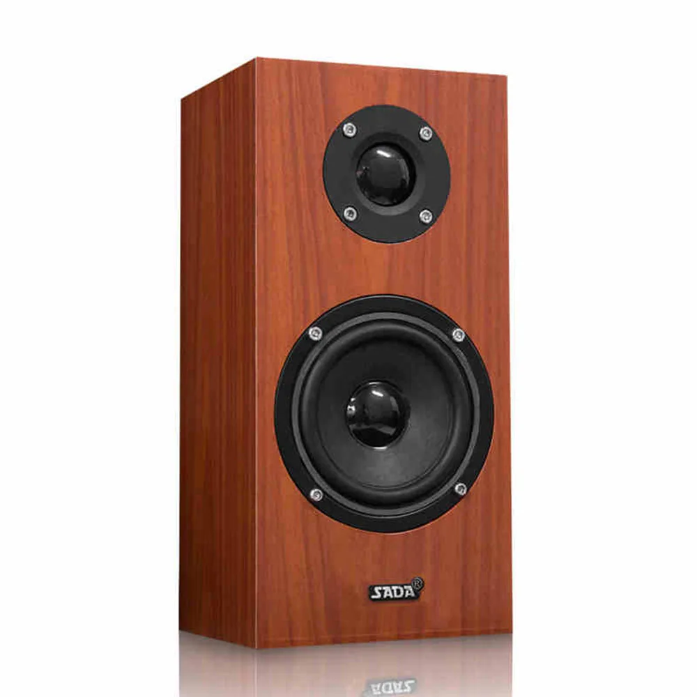 

SADA V-180 Wired Speaker 3.5mm Wooden Computer Loudspeaker Bass Stereo Music Player Subwoofer Sound Box For Tablet Smartphones