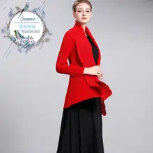 Miyake fold, двойной шарф, воротник, полый, горящий цветок, воротник, культивировать свою мораль, показать тонкий кардиган