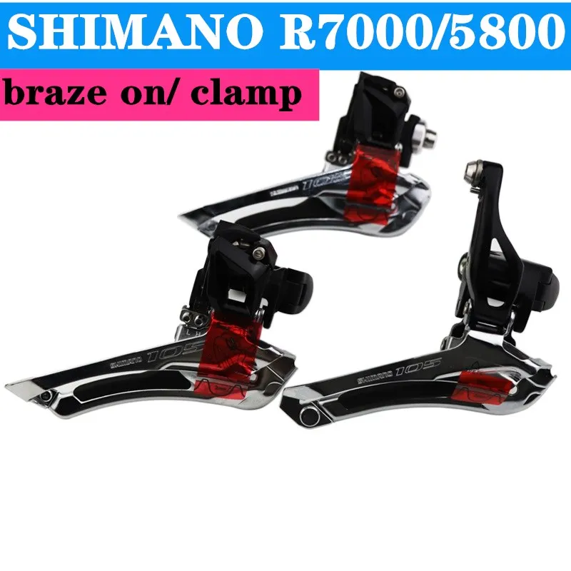 Shimano 105 FD R7000 5800 5801 передний переключатель 2x11 Скоростной Велосипед Передний Braze на