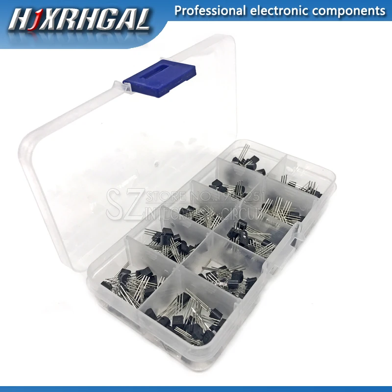 

10value 200PCS BC337 BC327 2N2222 2N2907 2N3904 2N3906 S8050 S8550 A1015 C1815 Transistor Assortment Kit Transistors hjxrhgal