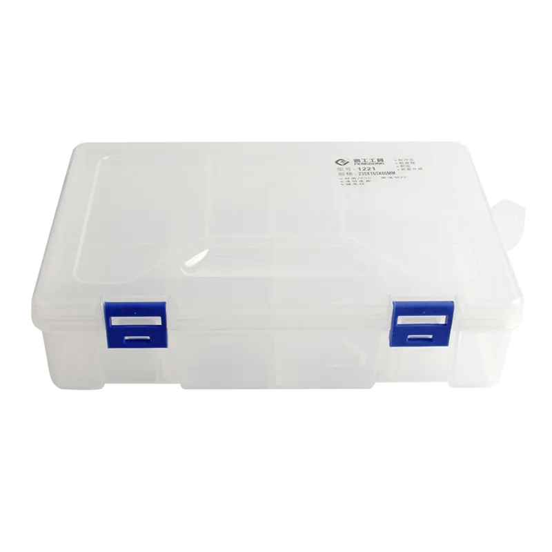 8 слотов Bilayer ящик для хранения отсек Регулируемый Прозрачный Пластик 235*165*60 мм контейнер для ювелирных изделий Компоненты Швейные