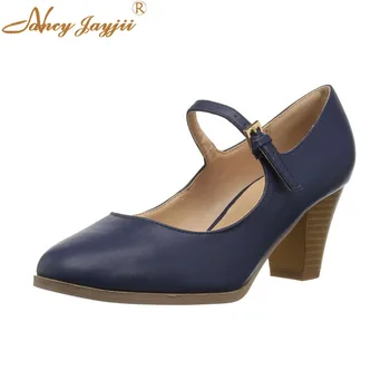 

Nancyjayjii Female Shoes Woman Pupms Black Solid High Spike heels Pointes Toe Slip-On Buckle Casual Basic Fashion Leisure 2018