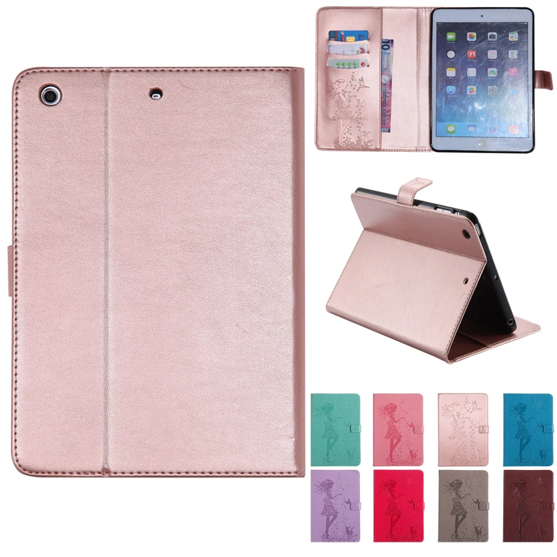 Чехол для планшета Apple iPad mini 2 3 чехол девушки кошки тисненые чехлы из