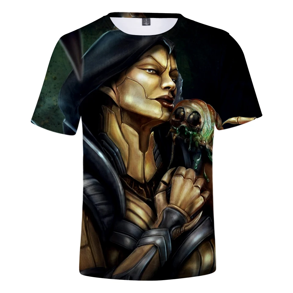 

Global Hot Fantasy Action Game Mortal Kombat 11 3D T-Shirt Summer Fashion Classic Gothic Handsome 3D Tees Short Seelve Black Top