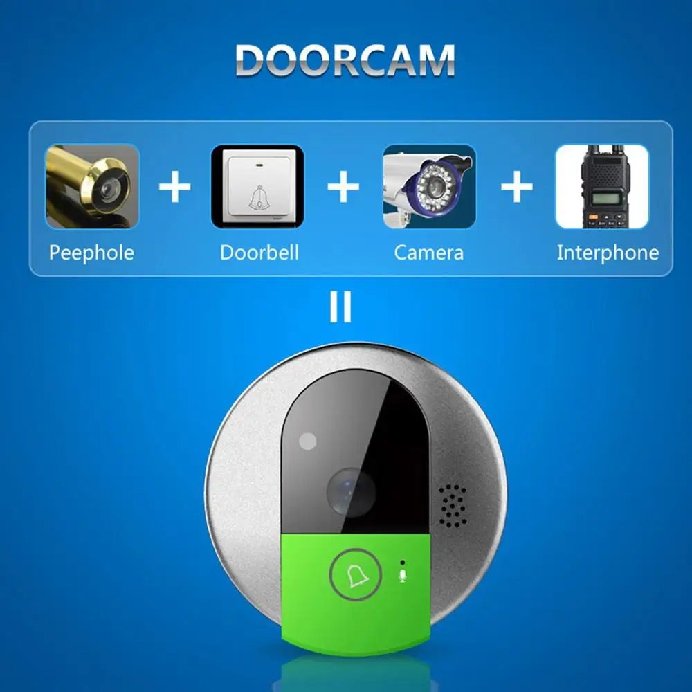 Vstarcam Wireless Porta Campana Hd 720P Audio Bidirezionale Visione Notturna Ampio Angolo di Video