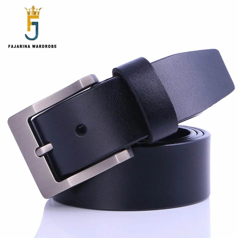 Fajarina Men's Classic Clasp Buckle Design Retro Stylse Belt Mens Jeans