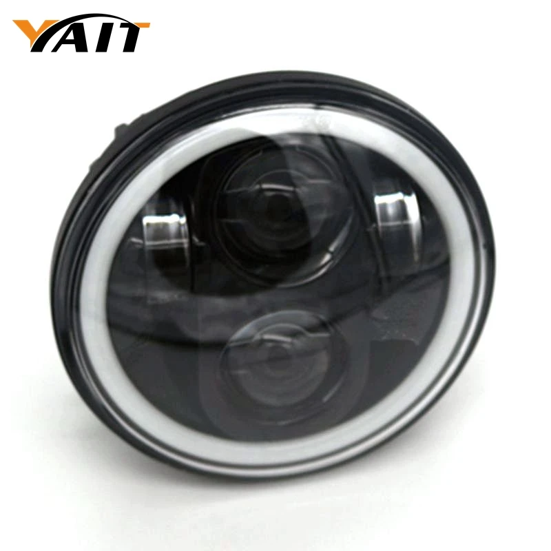 

5-3/4" 5.75 Inch 40W Daymaker Round LED Headlamp Bulb LED Projector Hi/Lo Beam Headlight for Harley Davidson Motorcycle