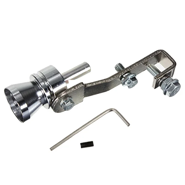 Coche Universal Turbo sonido silbato silenciador tubo de escape volar Vale BOV silbador simulador tamaño M