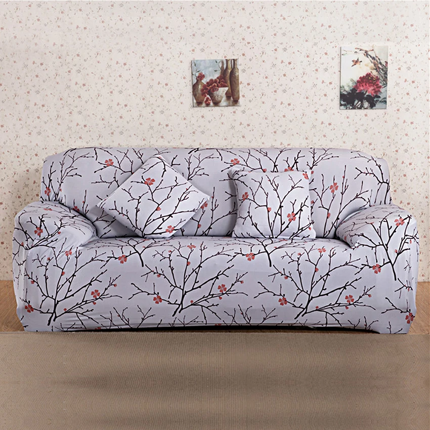 Полиэстерное покрытие для дивана эластичный стрейч пастырской Capa de диван чехол скольжению принципиально все включено диван-кровать диван Чехол 1/2/3/4 места