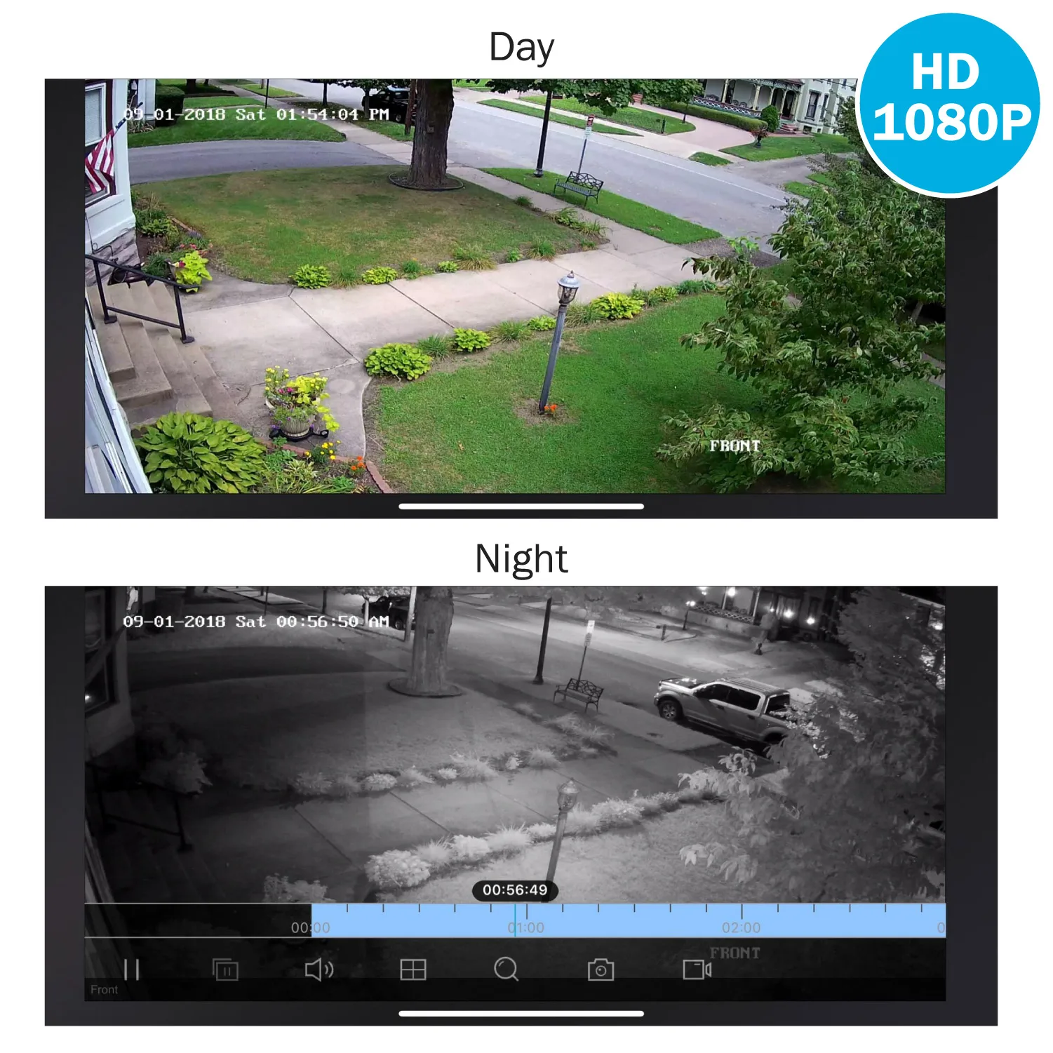  ANNKE 1080P 8CH CCTV Camera DVR System 4pcs IP66 Waterproof 2.0MP White Dome Cameras Home Video Sur - 33018386739
