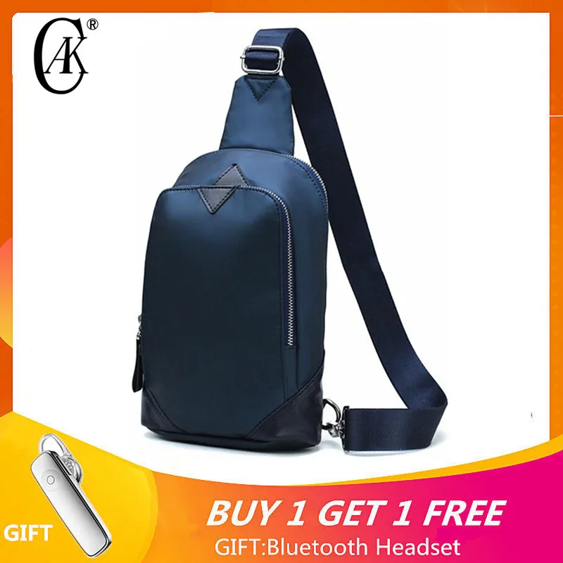 CAK Brand Men's Fashion Chest Bags Unisex Sling Bag For Women High Quality Nylon Man Crossbody Bag College Style 2019 New Young