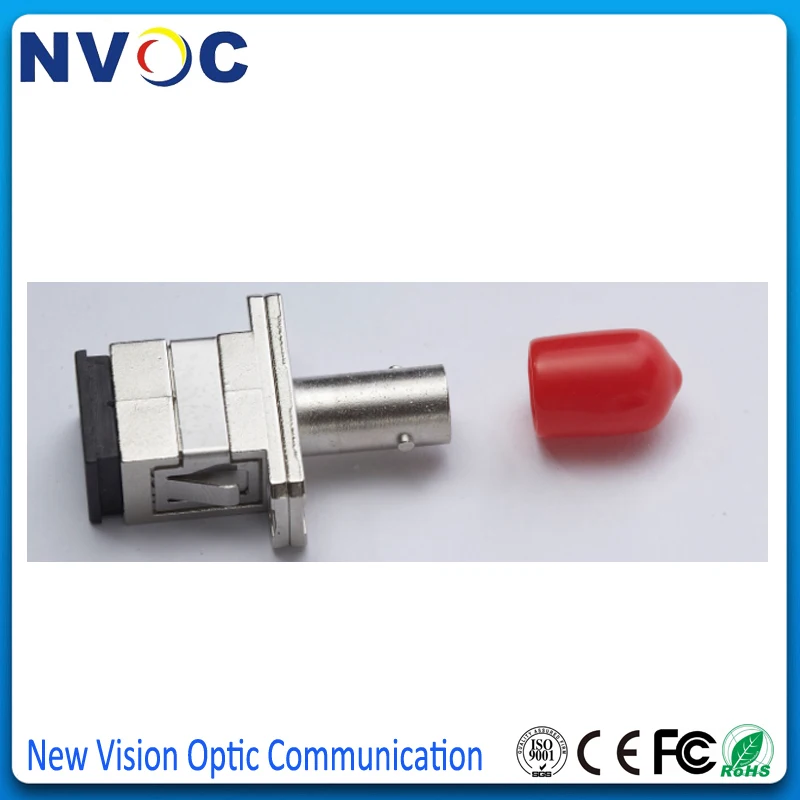 

50Pcs/Lot,Simplex Singlemode ST-SC Carrier-Class Fiber Optic Coupler Adapter, ST-SC Single Mode Simplex Metal Fiber Adapter