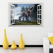 Мультфильм Съемный Юрский животные 3D Динозавр стикер картина для детей детские наклейки с картинками динозавров gld2 тираннозавр рекс