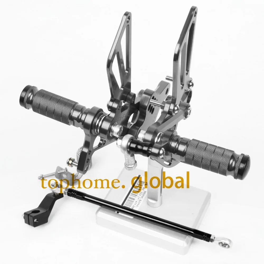 

For Honda CBR600 F4i 2001-2006 CNC Rearsets Foot Pegs Rear Set Motorcycle Foot Pegs Dark Gray