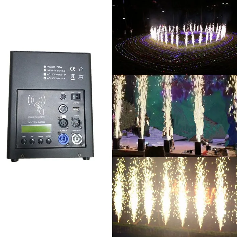 

Smokeless Cold Spark Firework Machine Sparkular 400W Dmx Remote Control for Wedding Shows Fog Machine Stage Light Christmas