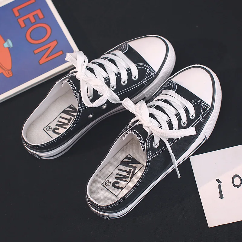 

Korea Style Student Sport Zapatos Classic Canvas Flat Espadrilles Walk Running Sneakers Breathable Lightweight Fashion Shoes